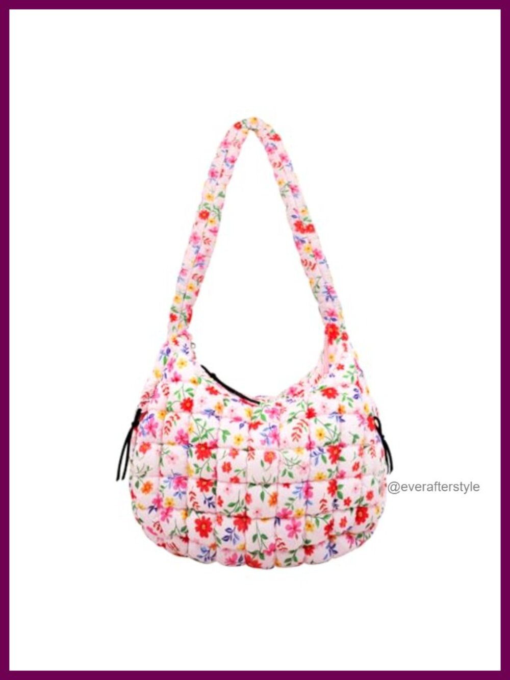 Quilted Puffer Tote Bag Nylon Crossbody Shoulder Hobo Carryall for Women